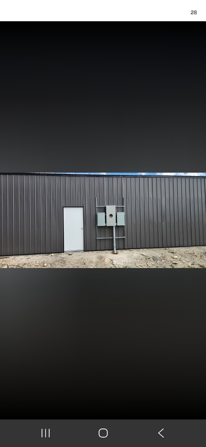 Commercial electrical service installation
